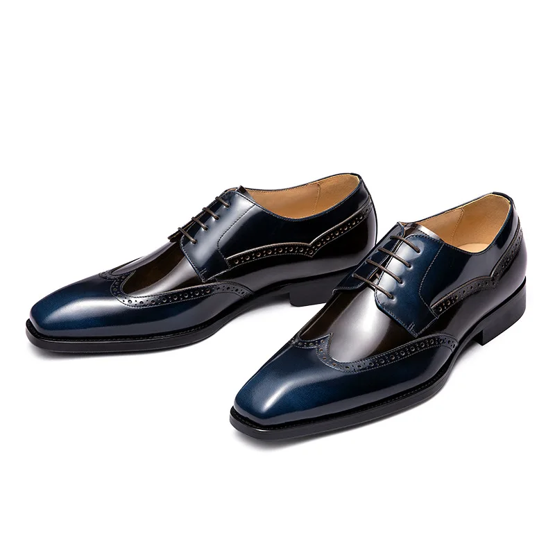 New Formal Pointy Leather Shoes with Business Men Wedding Shoes Hand-painted Cowhide
New Formal Pointy Leather Shoes with Business Men Wedding Shoes Hand-painted Cowhide