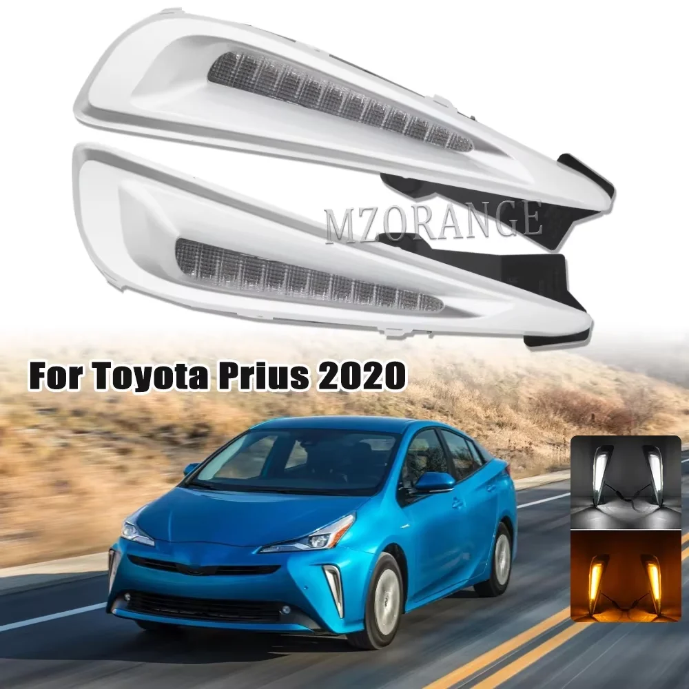 Пара светодиодных указателей поворота DRL для Toyota Prius 2019 2020 2021, дневные ходовые огни, противотуманные фары, автомобильные аксессуары в сборе
Пара светодиодных указателей поворота DRL для Toyota Prius 2019 2020 2021, дневные ходовые огни, противотуманные фары, автомобильные аксессуары в сборе