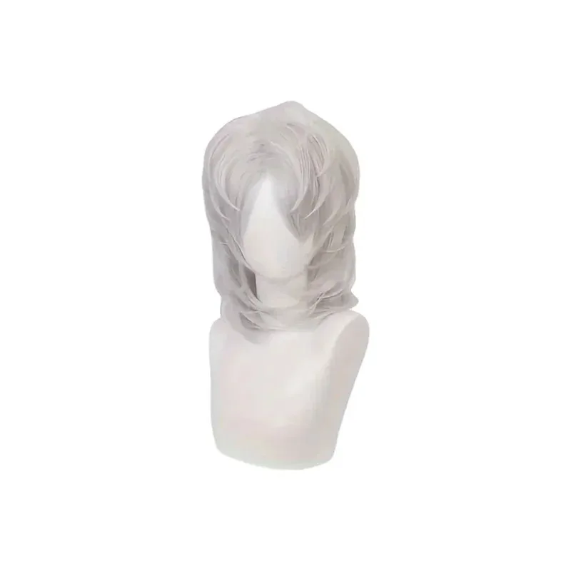 Аниме Kimetsu No Yaiba Rui, парик для косплея, серебристые, средней длины, прямые синтетические волосы для вечеринки, фестиваля 
Аниме Kimetsu No Yaiba Rui, парик для косплея, серебристые, средней длины, прямые синтетические волосы для вечеринки, фестиваля