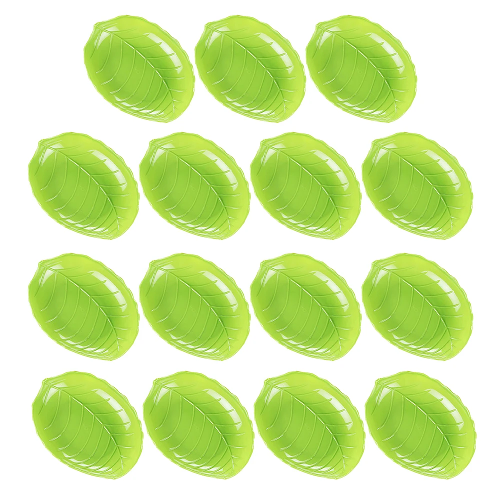 15pcs Leaf Shaped Plastic Trays Multi Function Food Plates Snack Serving Tropical Party Restaurant Dessert Fruit Plates
15pcs Leaf Shaped Plastic Trays Multi Function Food Plates Snack Serving Tropical Party Restaurant Dessert Fruit Plates