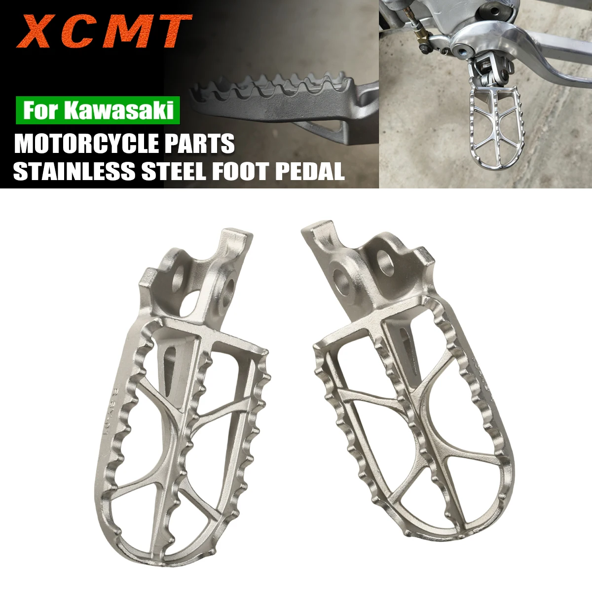 Motorcycle Accessories Steel Foot Pedals For Kawasaki KX250 KX250X KX250F KX450 KX450X KX450F 2006 2007 2016 2018 2019 2020-2025
Motorcycle Accessories Steel Foot Pedals For Kawasaki KX250 KX250X KX250F KX450 KX450X KX450F 2006 2007 2016 2018 2019 2020-2025