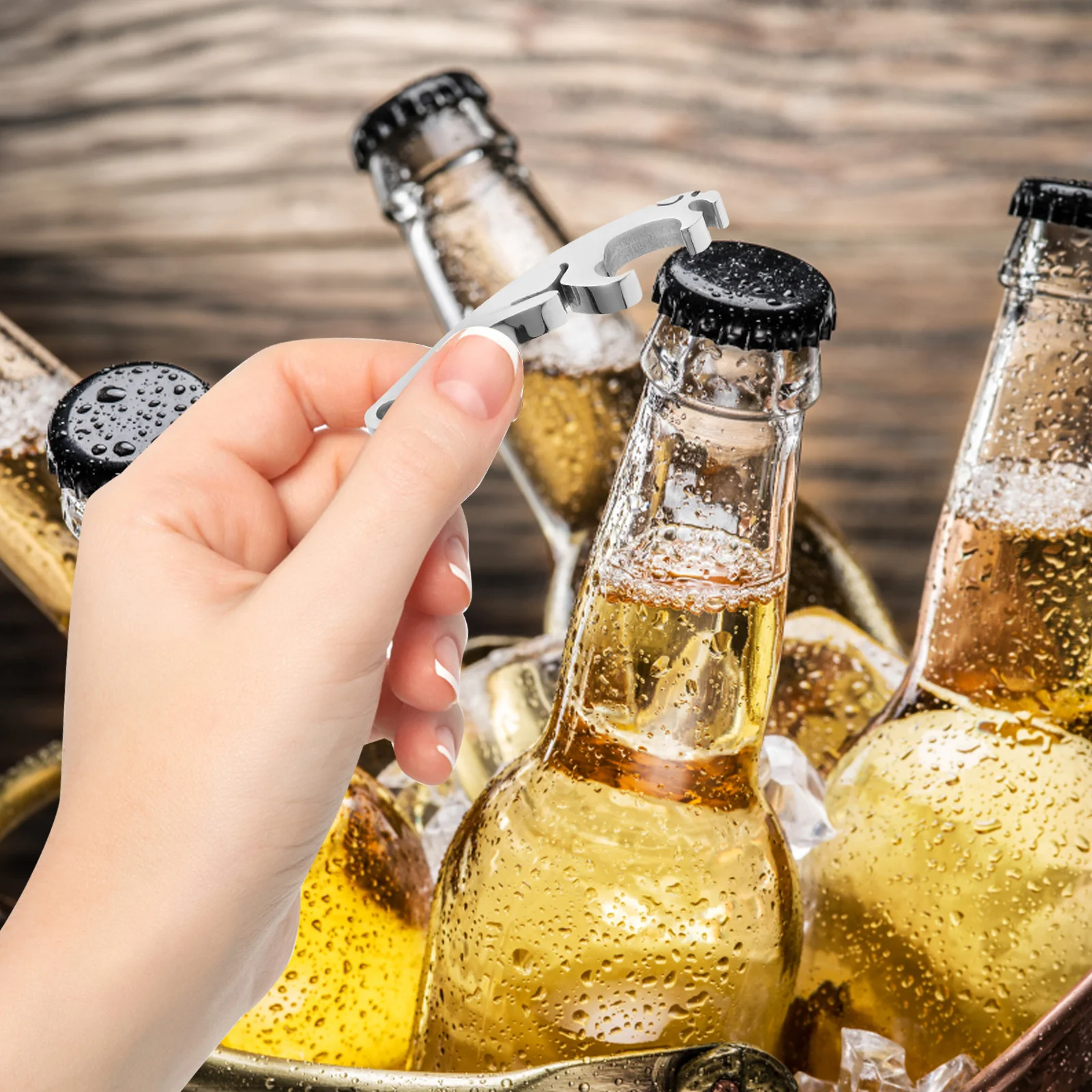 Manual Bottle Opener Keychain Compact Lightweight Durable Party Soda Bottle Lid Opener Decorative Practical Tool 
Manual Bottle Opener Keychain Compact Lightweight Durable Party Soda Bottle Lid Opener Decorative Practical Tool