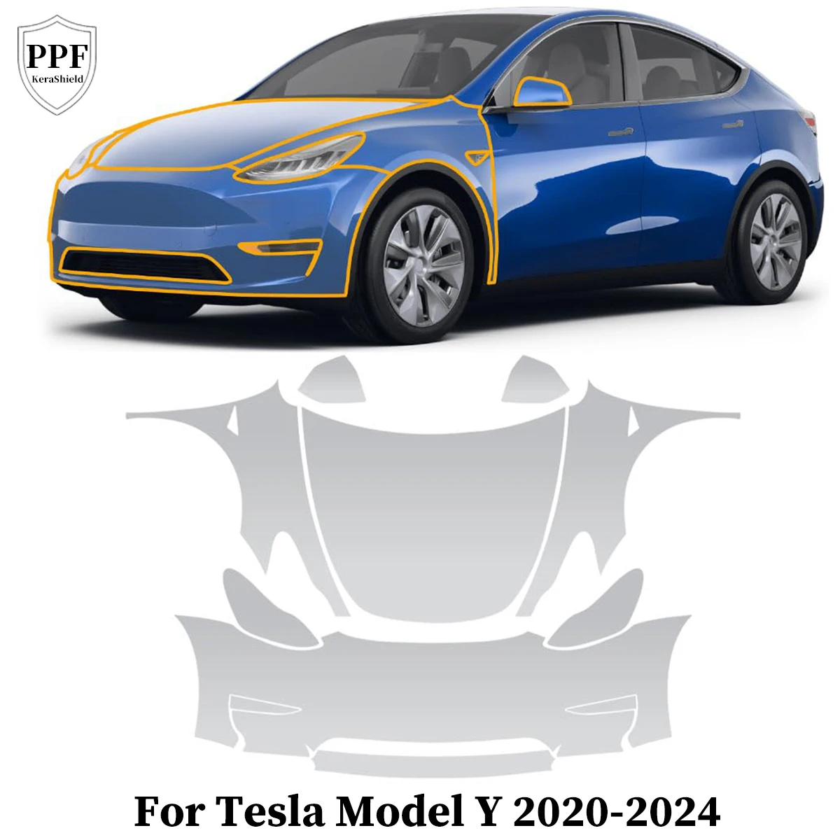 For Tesla Model Y 2020-2024 Pre-cut PPF Clear TPU Paint Protection Film Car Body Anti-Scratch Cover Invisible Repairable Cover
For Tesla Model Y 2020-2024 Pre-cut PPF Clear TPU Paint Protection Film Car Body Anti-Scratch Cover Invisible Repairable Cover