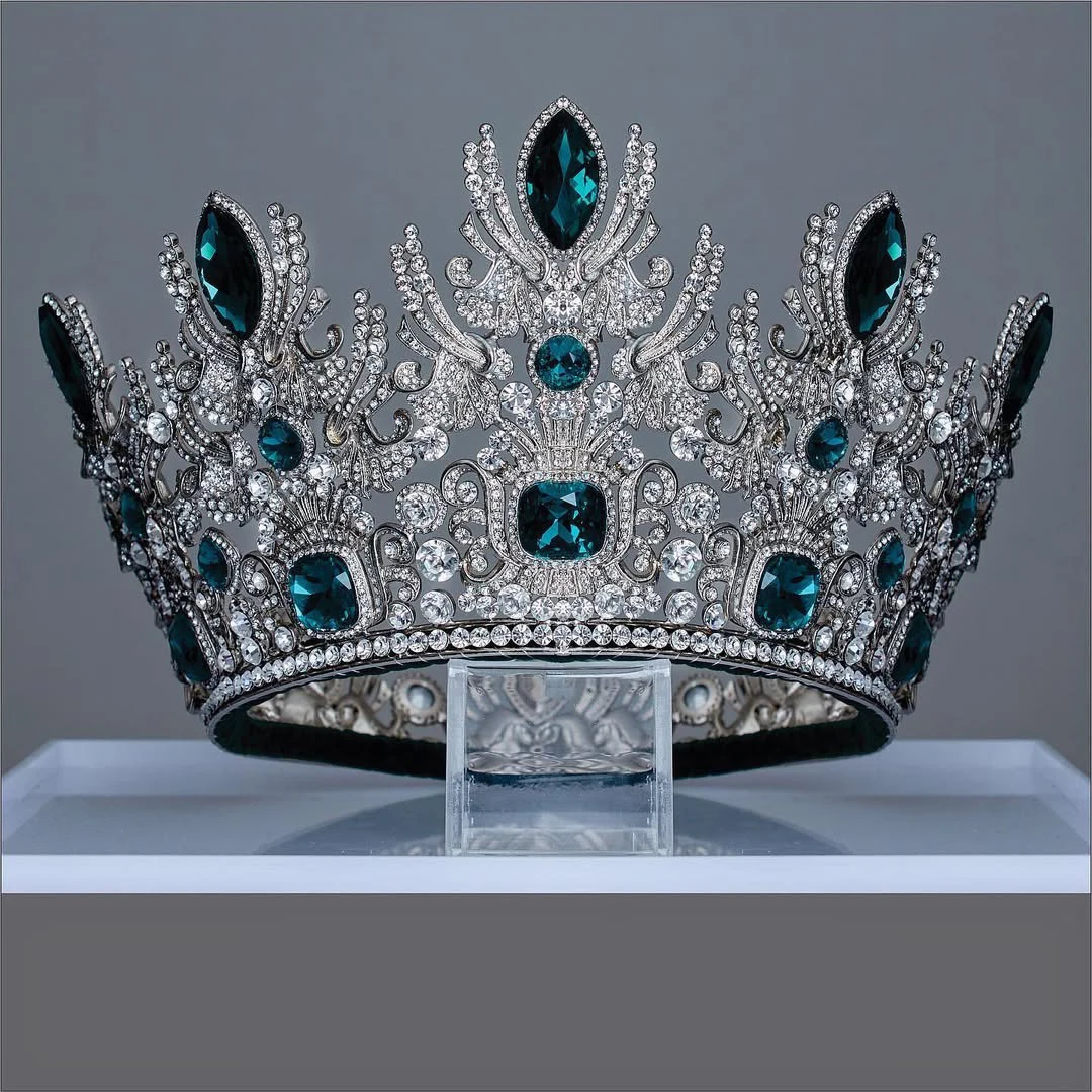 High-End Full Hair Crown Bridal Head Accessory Baroque Queen Show Crown European American Super Beauty Pageant Large Headwear
High-End Full Hair Crown Bridal Head Accessory Baroque Queen Show Crown European American Super Beauty Pageant Large Headwear