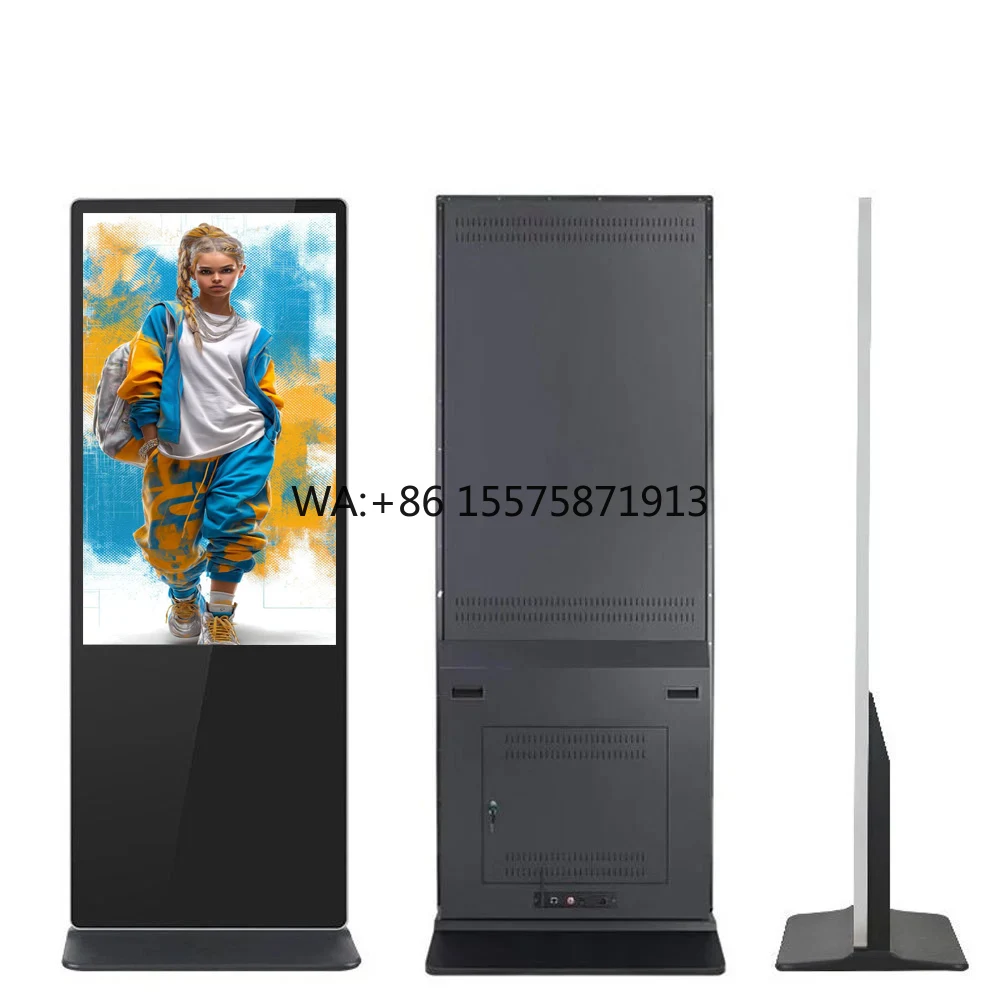 55-Inch 4K Touch Android Digital Display Kiosk Adjustable Brightness 300-3000 Indoor Shopping Mall Advertising Wheels OEM
55-Inch 4K Touch Android Digital Display Kiosk Adjustable Brightness 300-3000 Indoor Shopping Mall Advertising Wheels OEM