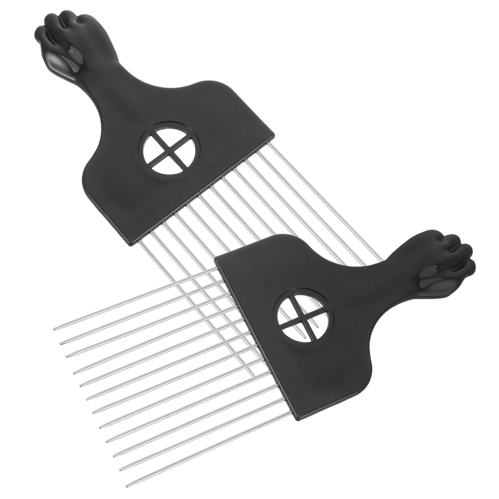 2Pcs Hair Pick Steel Pin Comb Afro Pick Styling Lift Comb for Long Thick Curly Hair Men Women Afro Picks for Men
2Pcs Hair Pick Steel Pin Comb Afro Pick Styling Lift Comb for Long Thick Curly Hair Men Women Afro Picks for Men