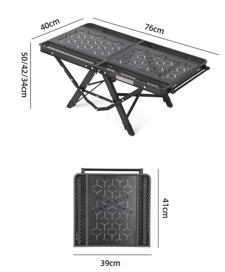 Aluminum Alloy Lightweight Adjustable Height 2-Seater Black Square Outdoor Camping Folding Table Modern Outdoor Furniture
Aluminum Alloy Lightweight Adjustable Height 2-Seater Black Square Outdoor Camping Folding Table Modern Outdoor Furniture