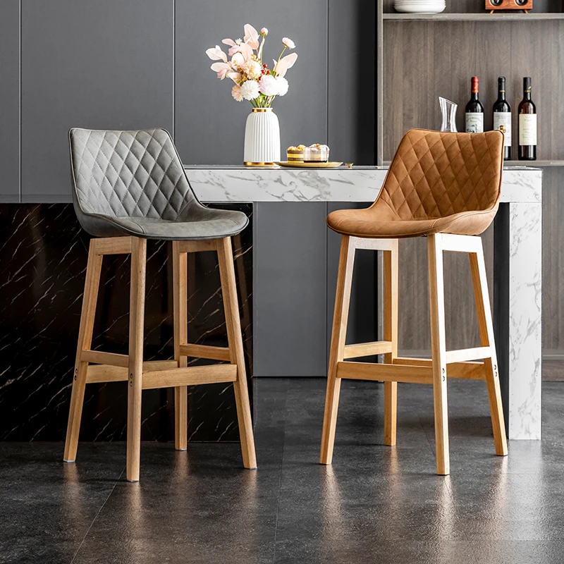 For Nordic Luxury Dining Chair Upholstered Backrest Counter Chair Solid Wood Frame Modern Bistro Seat Minimalist Bar Stool for H
For Nordic Luxury Dining Chair Upholstered Backrest Counter Chair Solid Wood Frame Modern Bistro Seat Minimalist Bar Stool for H