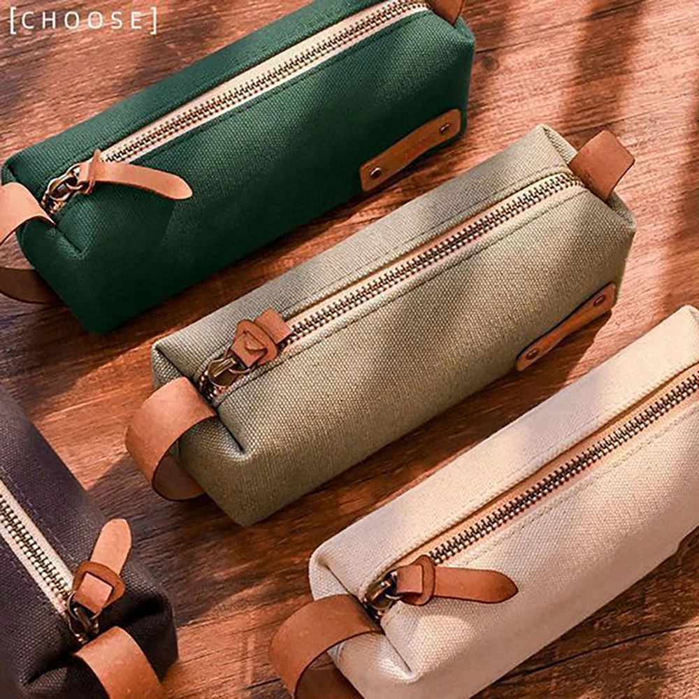 Handheld student portable zipper pencil case Japanese style storage bag large capacity stationery storage pencil case
Handheld student portable zipper pencil case Japanese style storage bag large capacity stationery storage pencil case
