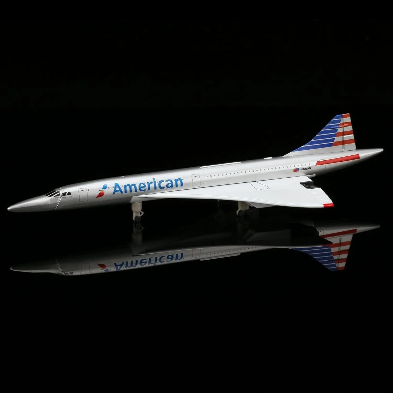20cm American Concorde Airplane Model Toy Kit 1/300 Scale Diecast Metal Airplane Model with Stand for Collections and Displays
20cm American Concorde Airplane Model Toy Kit 1/300 Scale Diecast Metal Airplane Model with Stand for Collections and Displays