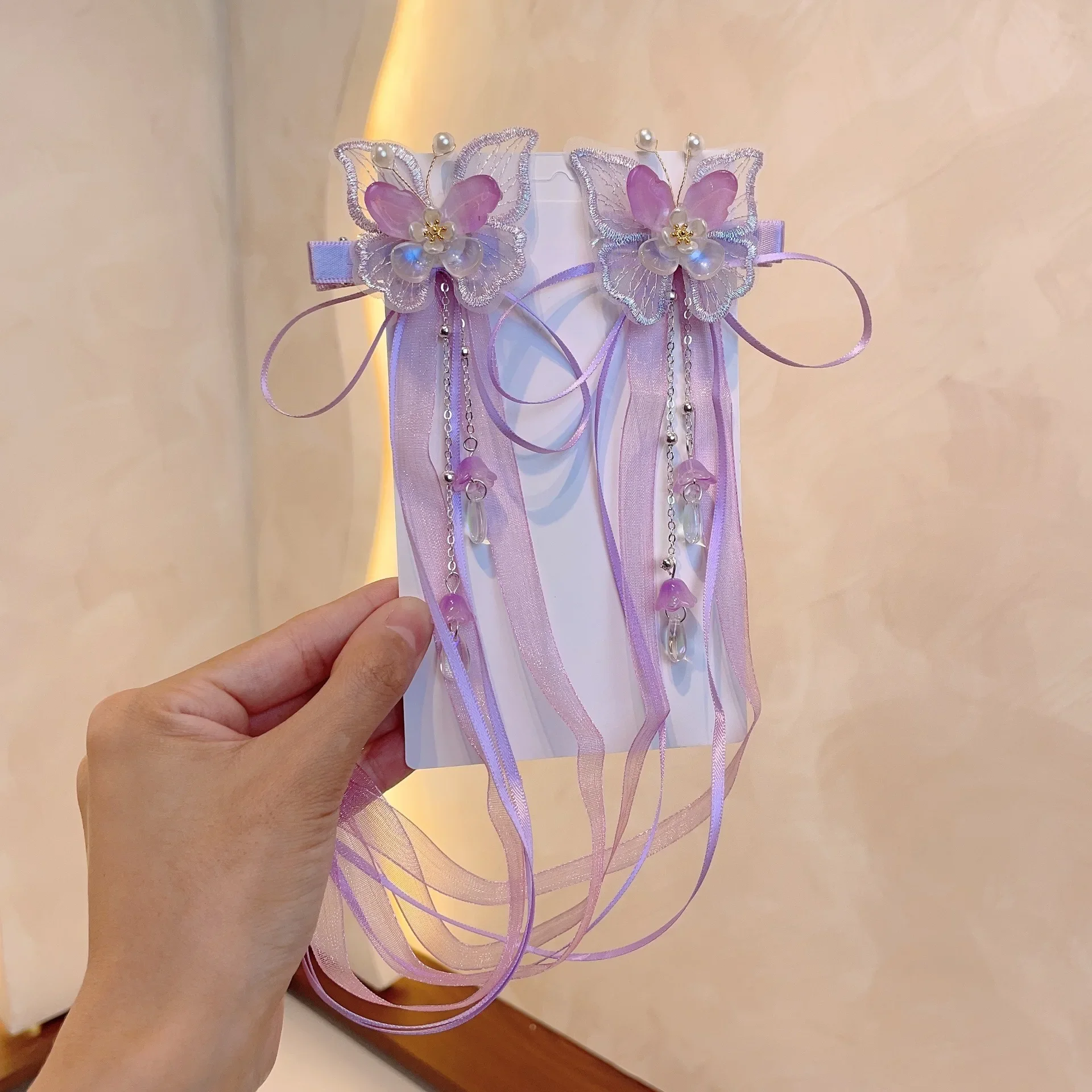 New Children Hair Clip Girls' Hanfu Headwear Ancient Costume Accessories Girls' Chinese Style Butterfly Ribbon Hair Accessories
New Children Hair Clip Girls' Hanfu Headwear Ancient Costume Accessories Girls' Chinese Style Butterfly Ribbon Hair Accessories