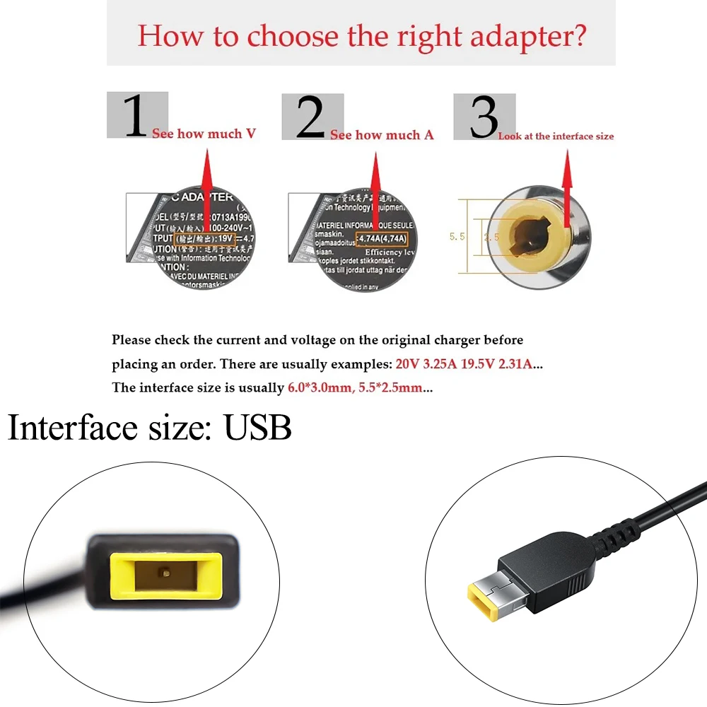 20V 11.5A USB 230W AC Laptop Adapter For Lenovo Legion Y740 Y920 Y540 P70 P71 P72 P73 Y7000 Y7000P Y9000K A940 Charger 00HM626
20V 11.5A USB 230W AC Laptop Adapter For Lenovo Legion Y740 Y920 Y540 P70 P71 P72 P73 Y7000 Y7000P Y9000K A940 Charger 00HM626