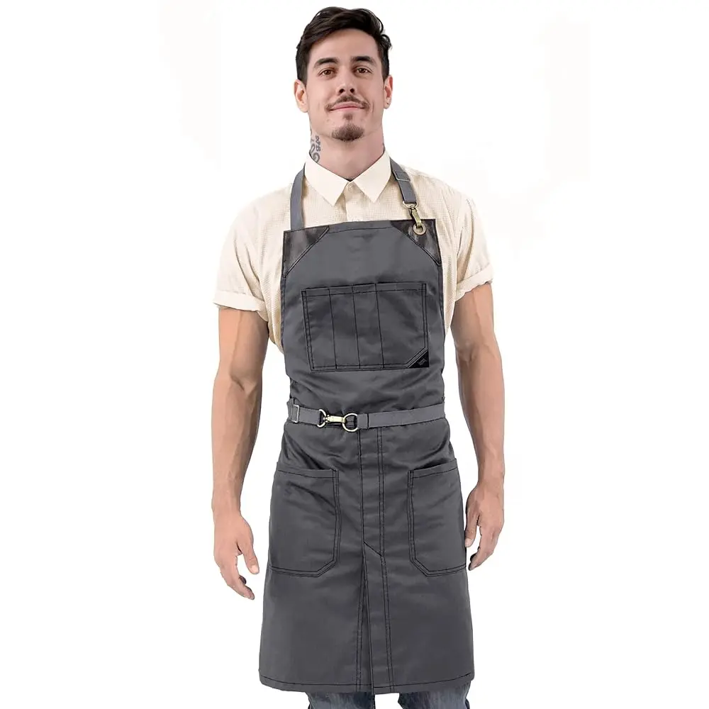 No-Tie Twill Apron - Leather Reinforcement, Split-Leg
No-Tie Twill Apron - Leather Reinforcement, Split-Leg