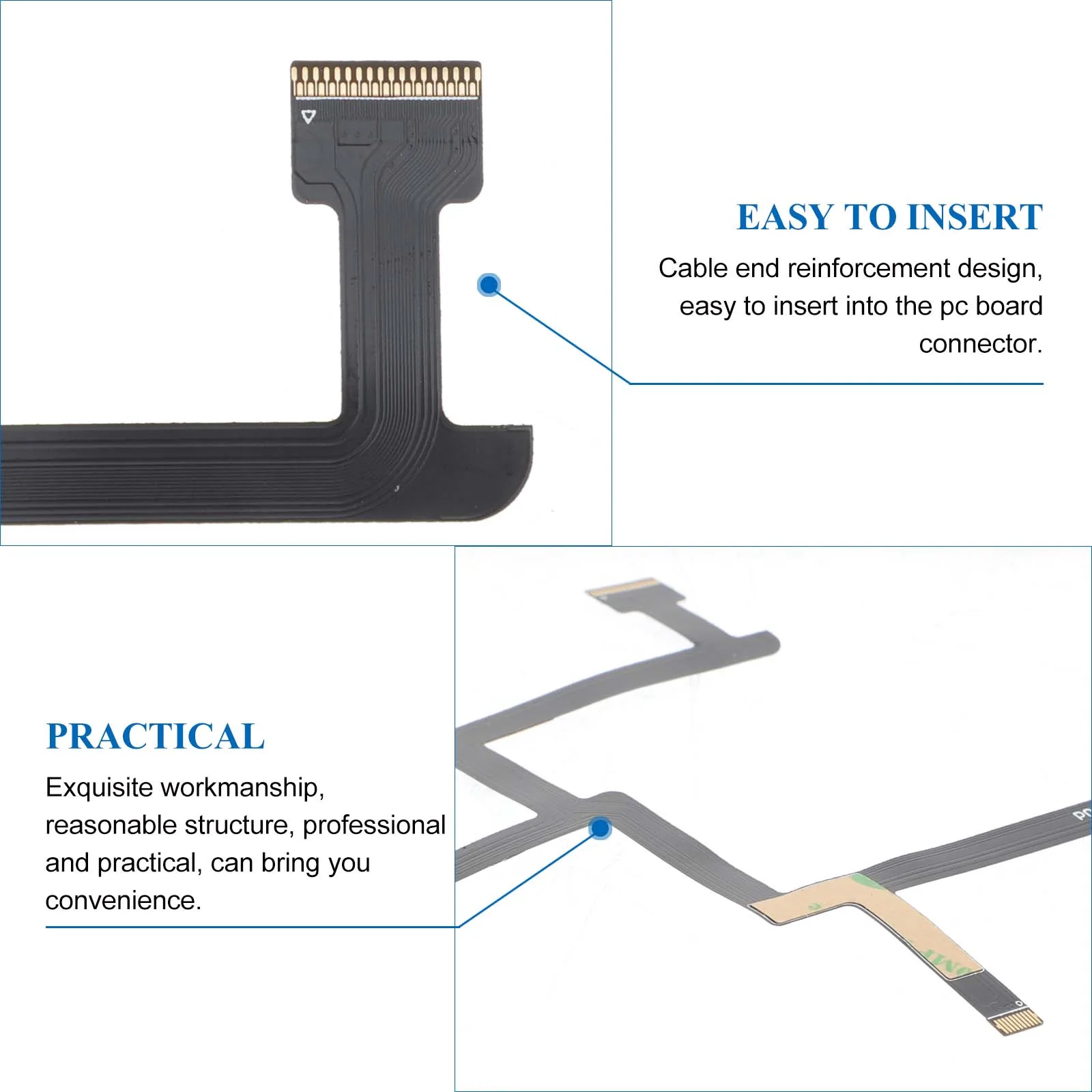 Durable Gimbal Ribbon Cable Replacement for Phantom 3s Standard Drone Flexible Signal Flat Cable Repair Part Gimbal Flat Ribbon
Durable Gimbal Ribbon Cable Replacement for Phantom 3s Standard Drone Flexible Signal Flat Cable Repair Part Gimbal Flat Ribbon