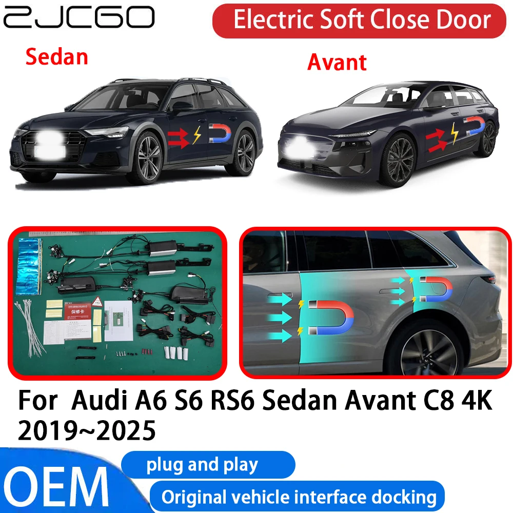 ZJCGO for Audi A6 S6 RS6 Sedan Avant C8 4K 2019-2025 Car Automatic Electric Soft Close Door Closer System OEM Plug and Play
ZJCGO for Audi A6 S6 RS6 Sedan Avant C8 4K 2019-2025 Car Automatic Electric Soft Close Door Closer System OEM Plug and Play