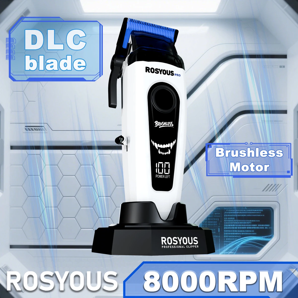 Профессиональная машинка для стрижки волос ROSYOUS RSpro-106 с DLC-лезвием, бесщеточным двигателем 8000 об/мин и зарядной базой, для мужчин
Профессиональная машинка для стрижки волос ROSYOUS RSpro-106 с DLC-лезвием, бесщеточным двигателем 8000 об/мин и зарядной базой, для мужчин