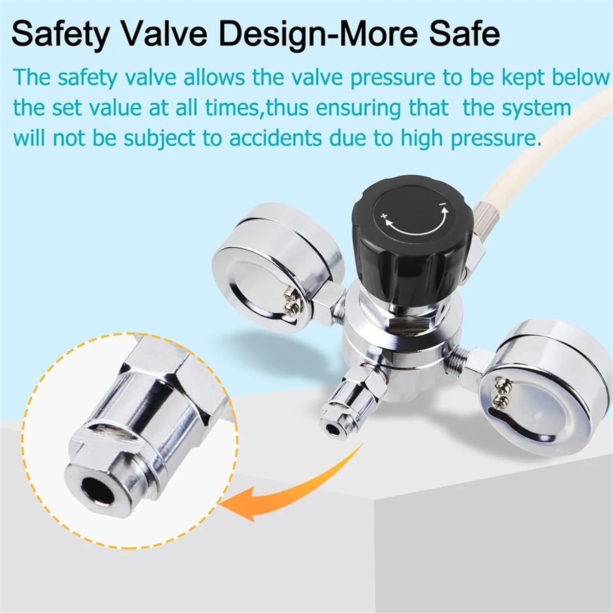JAS-Cream Frother Pressure Reducing Valve Regulating Valve Aeration Connector for 0.95L/580g Cream Pressure Regulating Valve
JAS-Cream Frother Pressure Reducing Valve Regulating Valve Aeration Connector for 0.95L/580g Cream Pressure Regulating Valve