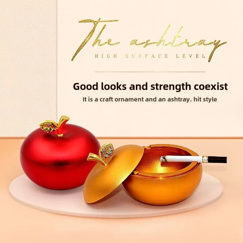 Creative Metal Apple-Shaped Car Ashtray Aluminum Alloy Matte Lid Home Office Decor
Creative Metal Apple-Shaped Car Ashtray Aluminum Alloy Matte Lid Home Office Decor