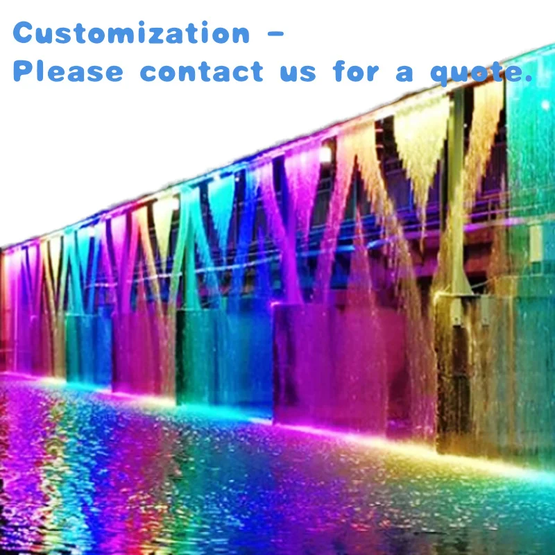 Изготовленный на заказ. Дизайн цифрового фонтана с водопадом. Наружный дисплей. Программируемое управление. Функция светодиодных световых занавесок.
Изготовленный на заказ. Дизайн цифрового фонтана с водопадом. Наружный дисплей. Программируемое управление. Функция светодиодных световых занавесок.