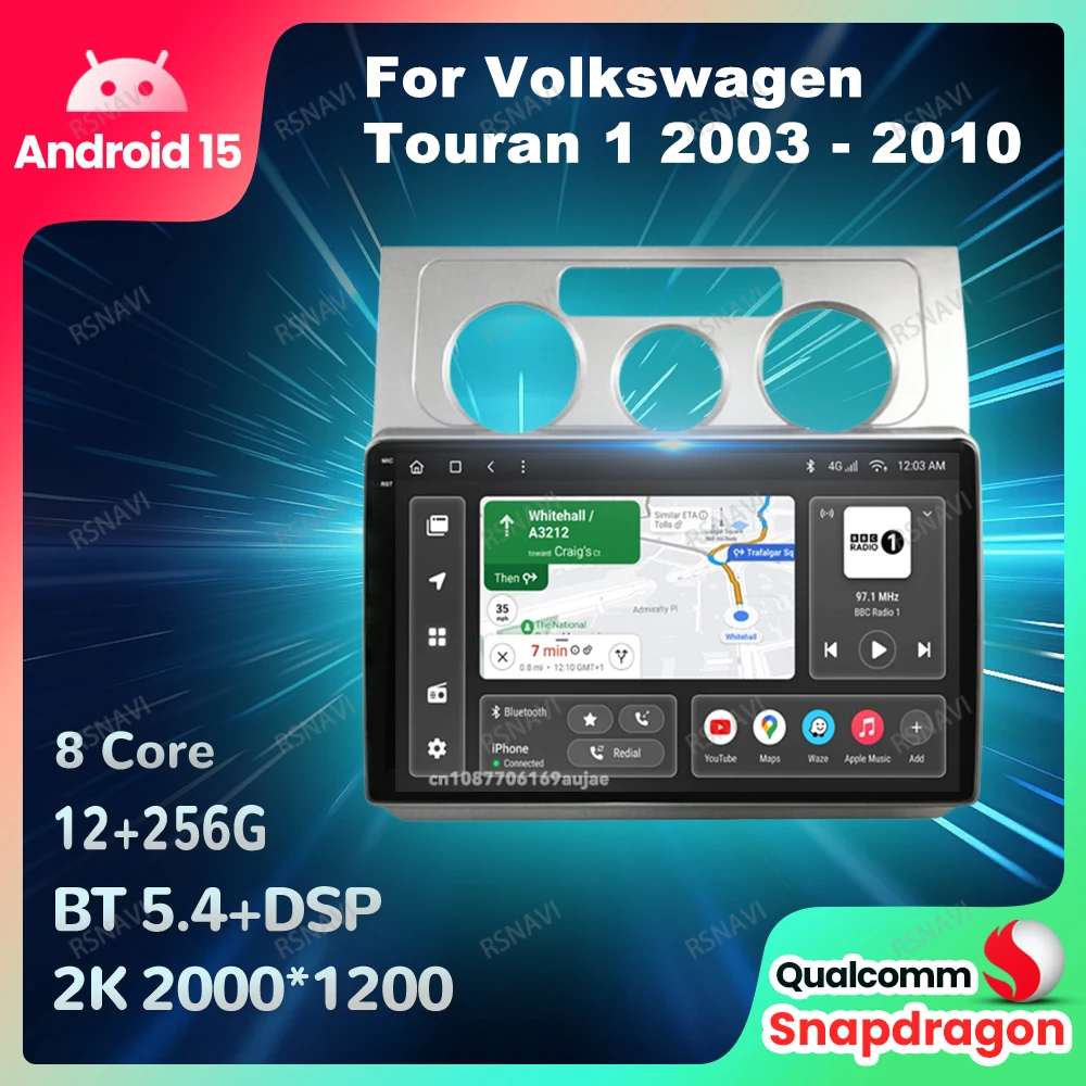 Автомобильный радиоприемник Android 15 для Volkswagen Touran 1 2003-2010 QLED DSP GPS Мультимедийный головное устройство Беспроводной Carplay Auto BT Viedo Player
Автомобильный радиоприемник Android 15 для Volkswagen Touran 1 2003-2010 QLED DSP GPS Мультимедийный головное устройство Беспроводной Carplay Auto BT Viedo Player