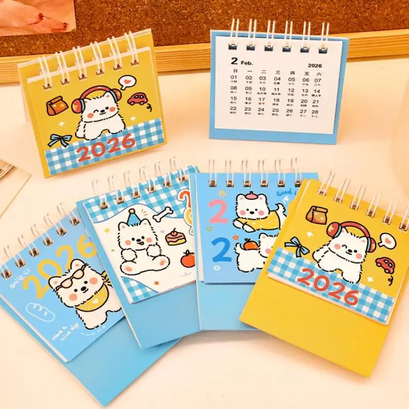 Настольный календарь на 2026 год в простом стиле, с мультяшными собачками, портативный карманный календарь, планировщик, украшение для рабочего стола, подарки
Настольный календарь на 2026 год в простом стиле, с мультяшными собачками, портативный карманный календарь, планировщик, украшение для рабочего стола, подарки
