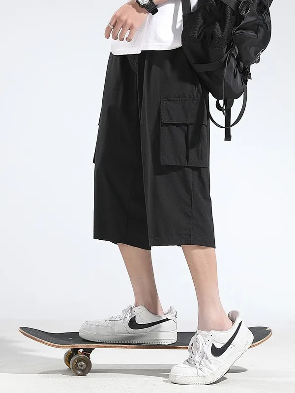 Trendy Ice Silk Workwear Seven-Foot Pants Men's Loose Fit Sports Shorts Summer Thin Style Boys Casual Straight Leg Trousers
Trendy Ice Silk Workwear Seven-Foot Pants Men's Loose Fit Sports Shorts Summer Thin Style Boys Casual Straight Leg Trousers