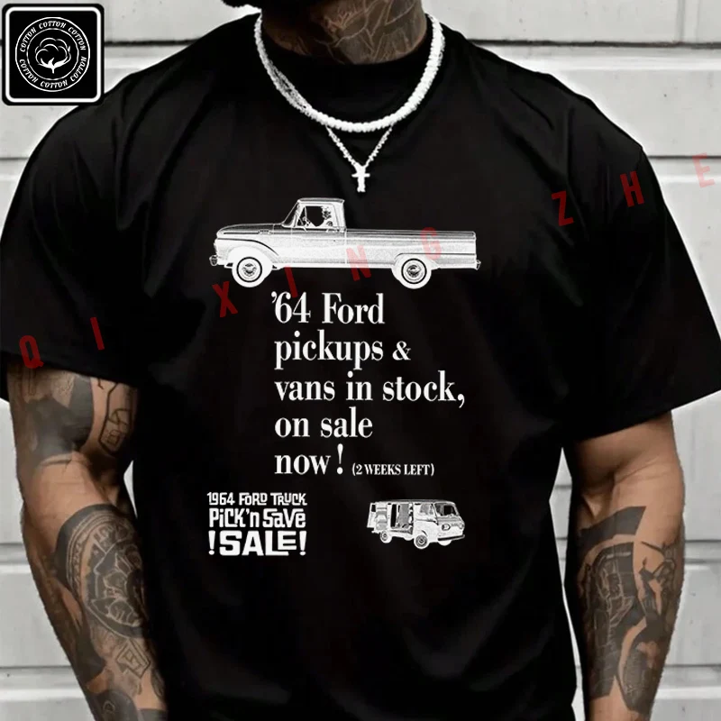 Motorcycle 64 Ford Pickups & Vans Moto T Shirt Men's Cotton Casual Fashion Short Sleeved Round Neck T-shirt Tee
Motorcycle 64 Ford Pickups & Vans Moto T Shirt Men's Cotton Casual Fashion Short Sleeved Round Neck T-shirt Tee