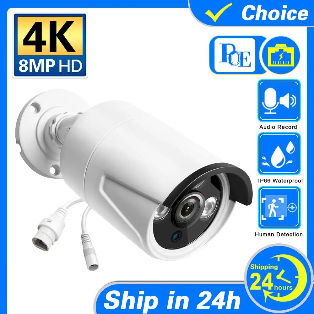4K 8MP IP-камера безопасности для 10-канального NVR PoE Audio IP-камеры 4K UHD ночного видения Обнаружение людей с микрофоном Домашняя IP-камера видеонаблюдения
4K 8MP IP-камера безопасности для 10-канального NVR PoE Audio IP-камеры 4K UHD ночного видения Обнаружение людей с микрофоном Домашняя IP-камера видеонаблюдения