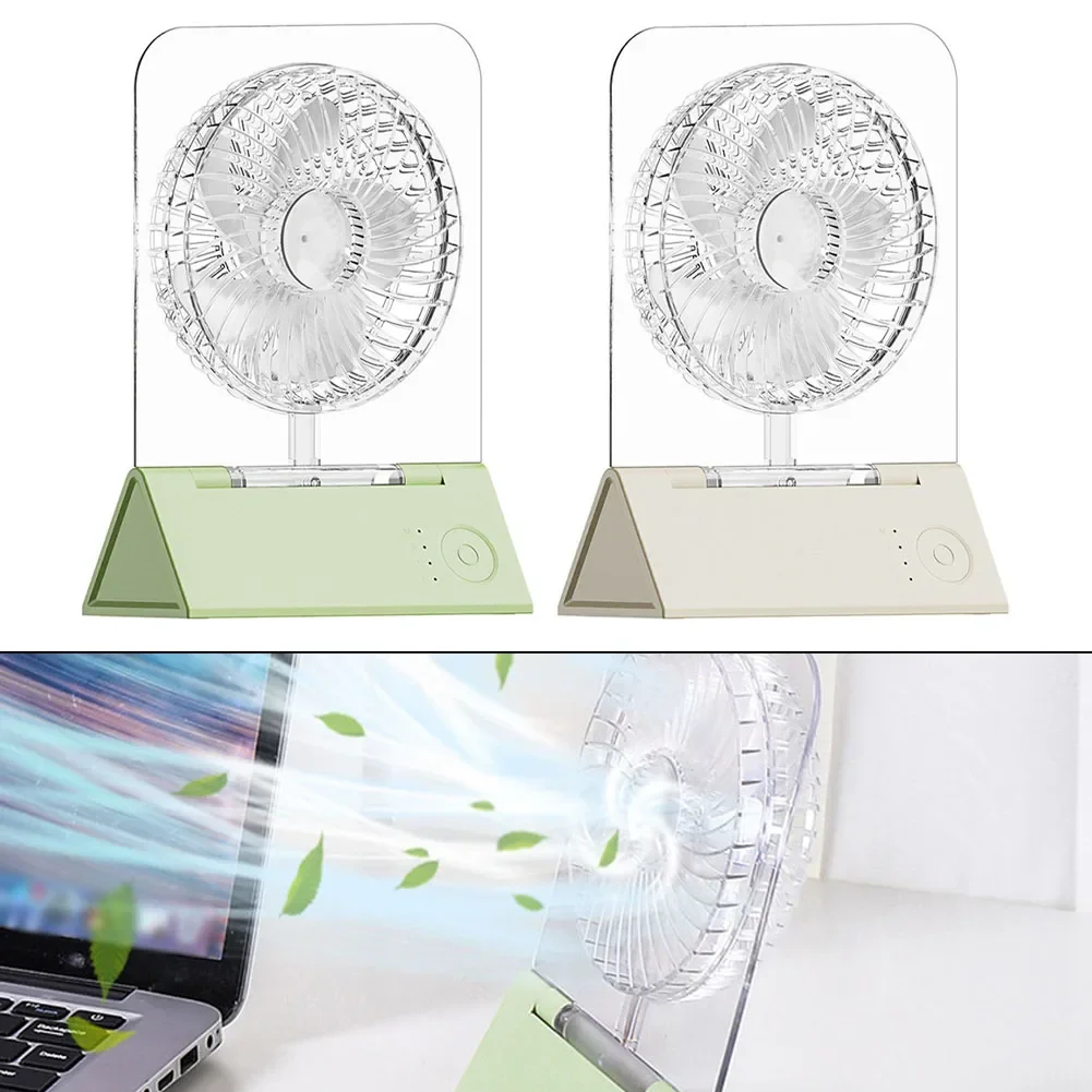 Transparent Desktop Fan USB Rechargeable Folding Fan: 4-Speed, Quiet & Colorful LED Light! 4 Wind Speed Adjustment Summer-tools
Transparent Desktop Fan USB Rechargeable Folding Fan: 4-Speed, Quiet & Colorful LED Light! 4 Wind Speed Adjustment Summer-tools
