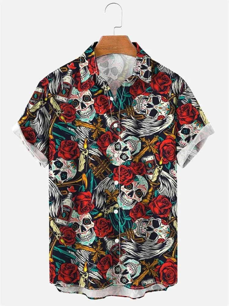 Skull Pattern 3D Printed Men's Shirt Man/Women Casual Fashion Short Sleeves Shirts Hawaiian Streetwear Oversized Unisex Clothing
Skull Pattern 3D Printed Men's Shirt Man/Women Casual Fashion Short Sleeves Shirts Hawaiian Streetwear Oversized Unisex Clothing