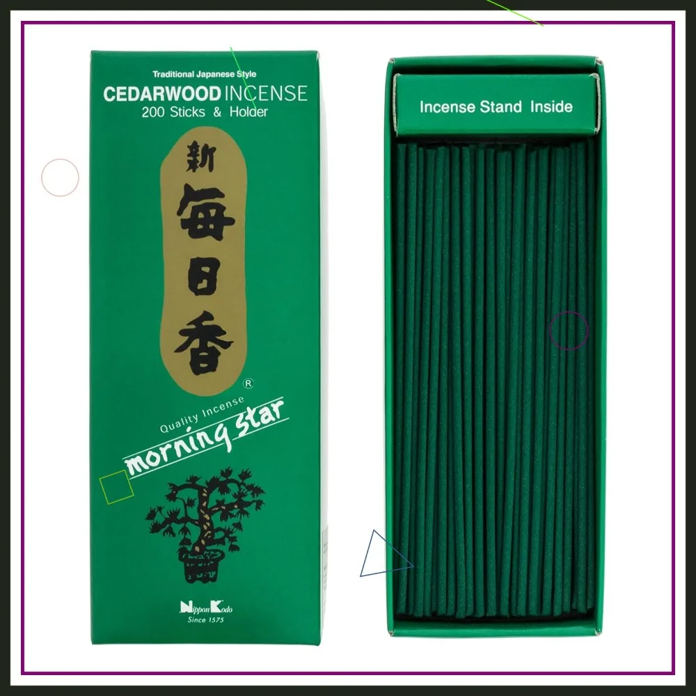 Morning Star Cedarwood Incense Sticks 200 Count - Long Lasting Aroma
Morning Star Cedarwood Incense Sticks 200 Count - Long Lasting Aroma