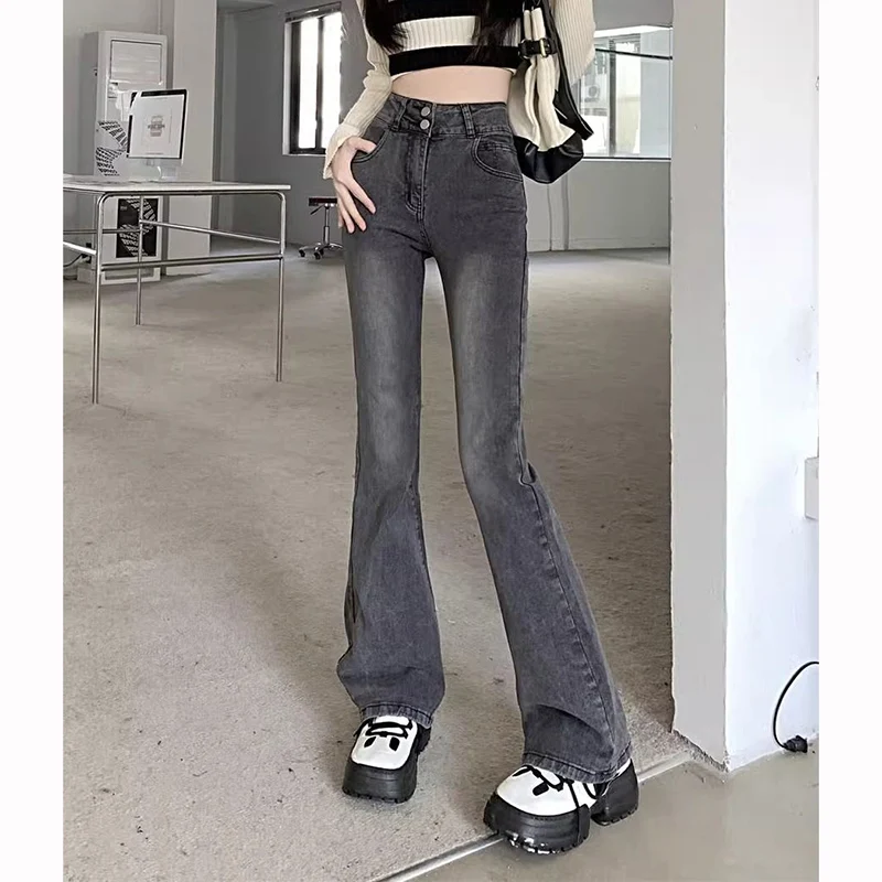 Горячая новинка 2026: Женские джинсы-клеш прямого кроя, шикарные тонкие однотонные брюки, дымчато-серые джинсы с высокой талией для женщин
Горячая новинка 2026: Женские джинсы-клеш прямого кроя, шикарные тонкие однотонные брюки, дымчато-серые джинсы с высокой талией для женщин