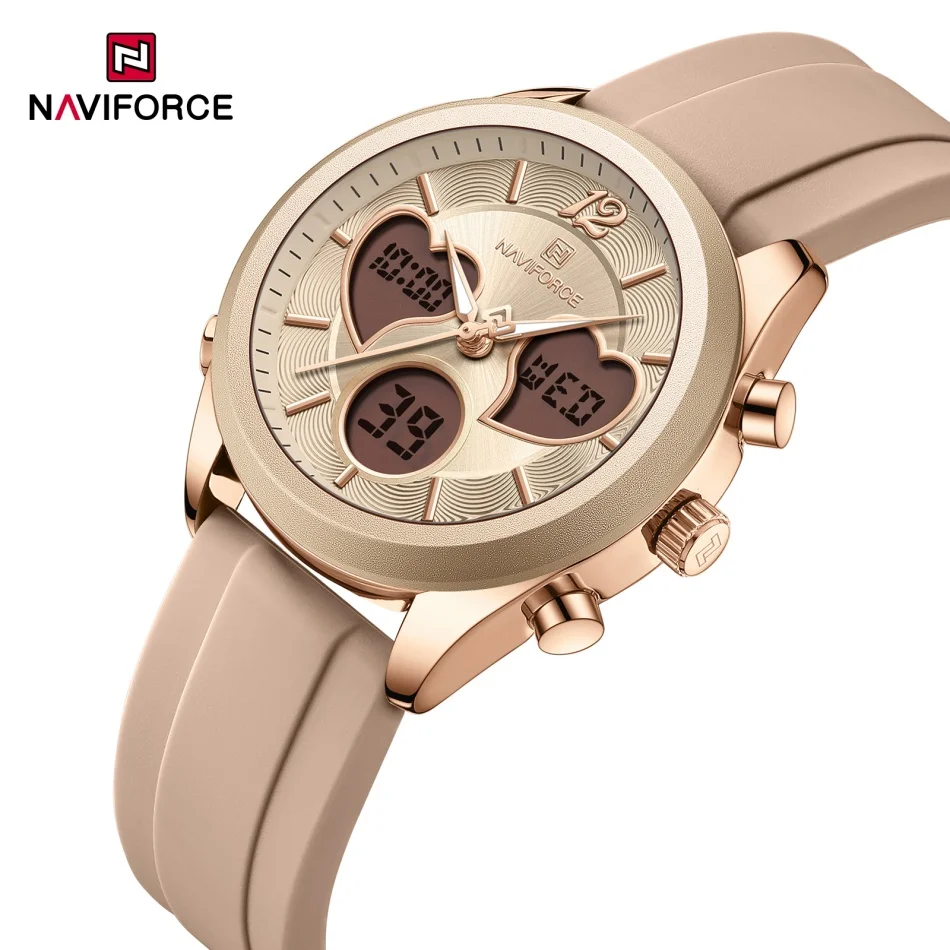NAVIFORCE Роскошные романтические женские часы Лучший бренд Кварцевые 30 м Водонепроницаемые женские часы Наручные часы с дисплеем даты для женщин 2025
NAVIFORCE Роскошные романтические женские часы Лучший бренд Кварцевые 30 м Водонепроницаемые женские часы Наручные часы с дисплеем даты для женщин 2025