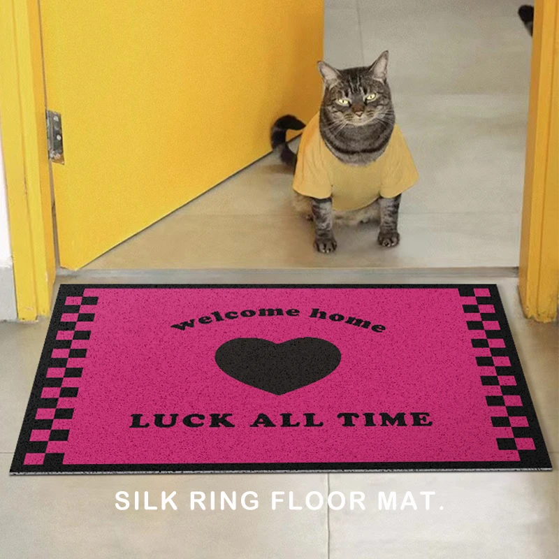 Silk Ring Gasket Pvc Door Mat Household Sweet Romantic Entrance Mat Anti-skid Dust and Dirt Mat Home Fade Resistant Anime Rug
Silk Ring Gasket Pvc Door Mat Household Sweet Romantic Entrance Mat Anti-skid Dust and Dirt Mat Home Fade Resistant Anime Rug