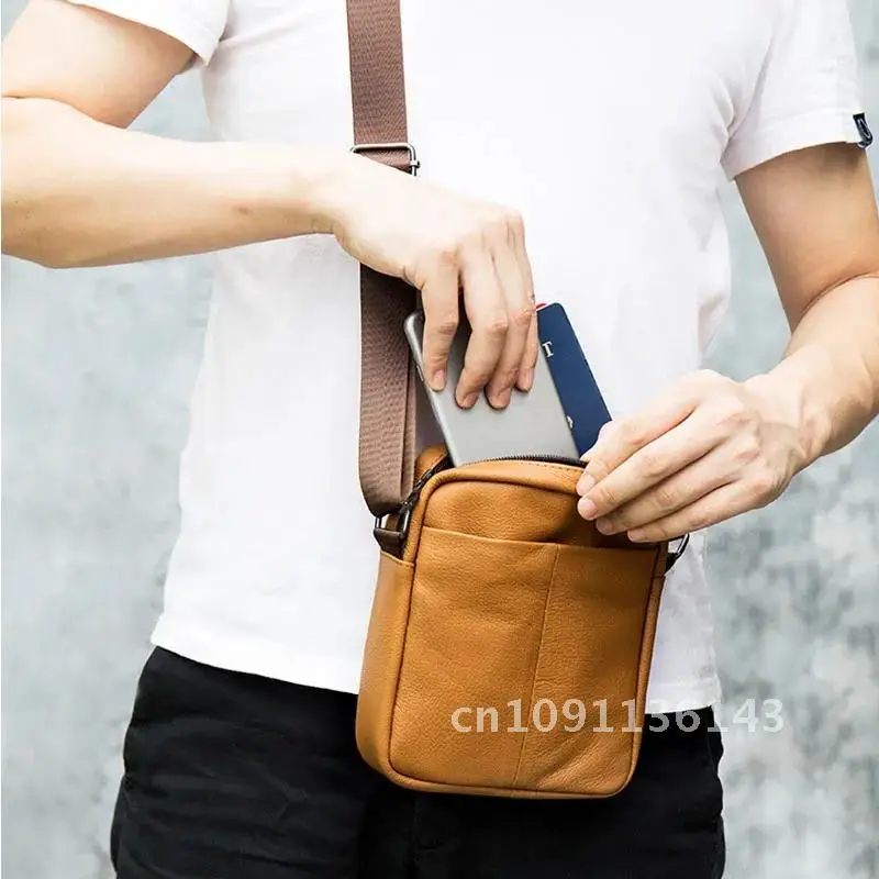 Soft Genuine Leather Men Shoulder Bag Casual Cow Leather Bag Bags For Male Male Cowhide Black Mini Sling Bag Crossbody
Soft Genuine Leather Men Shoulder Bag Casual Cow Leather Bag Bags For Male Male Cowhide Black Mini Sling Bag Crossbody