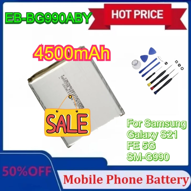 EB-BG990ABY 4500mAh High Quality Battery for Samsung Galaxy S21 FE 5G SM-G990 High-Capacity Batteries with tools
EB-BG990ABY 4500mAh High Quality Battery for Samsung Galaxy S21 FE 5G SM-G990 High-Capacity Batteries with tools