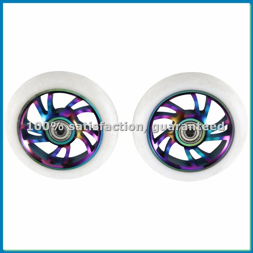 Комплект из 2-х колес для самоката 110 мм, алюминиевые, износостойкие, с полиуретановыми шинами, запчасти для трюковых самокатов, аксессуары для кик-скутеров - FABY
Комплект из 2-х колес для самоката 110 мм, алюминиевые, износостойкие, с полиуретановыми шинами, запчасти для трюковых самокатов, аксессуары для кик-скутеров - FABY