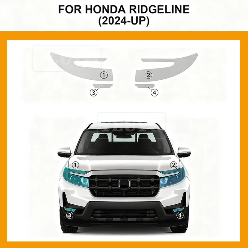 For Honda Ridgeline 2024 2025 Pre Cut Headlight B C Pillars Film Car Paint Protection Film Car Wrap Protect Clear Sticker
For Honda Ridgeline 2024 2025 Pre Cut Headlight B C Pillars Film Car Paint Protection Film Car Wrap Protect Clear Sticker