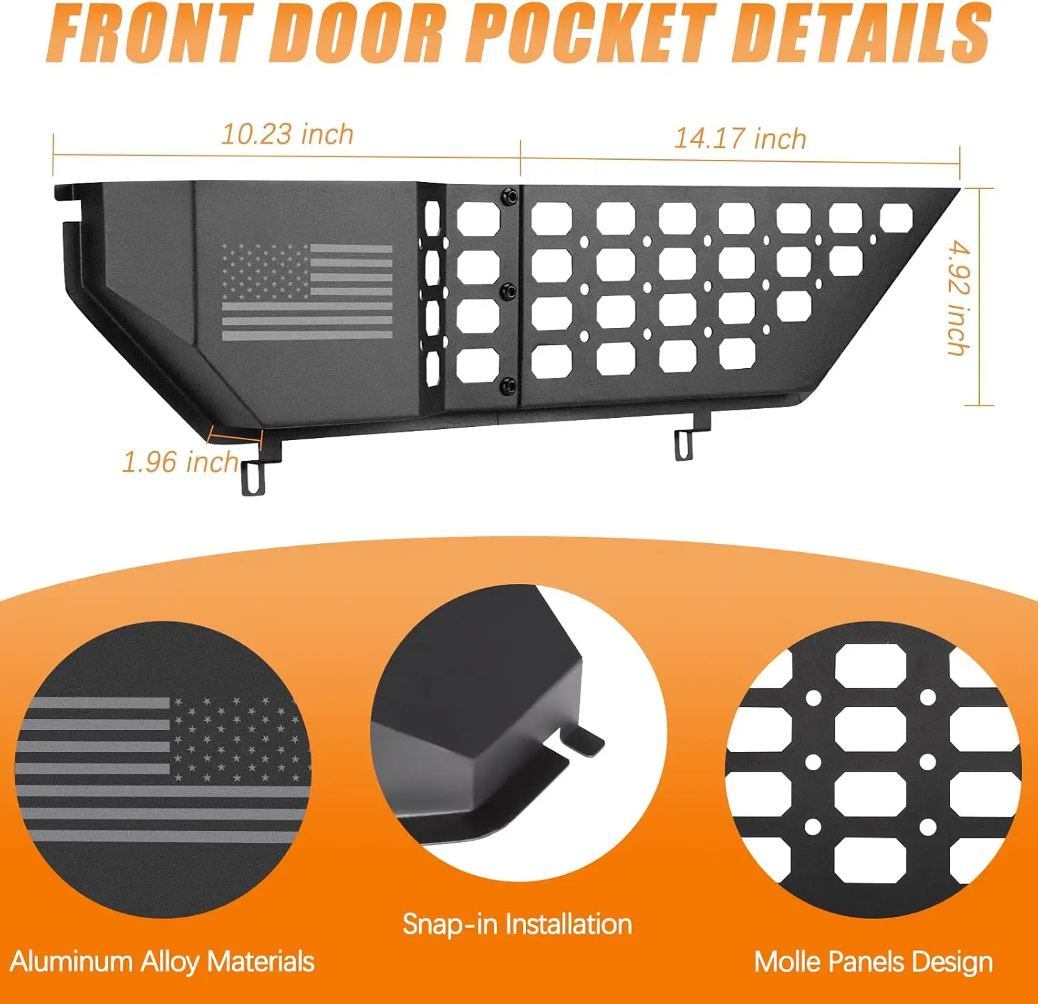 Customized Front Door Storage Solutions Pockets for JL JLu 2/4 Door Models 20182024
Customized Front Door Storage Solutions Pockets for JL JLu 2/4 Door Models 20182024