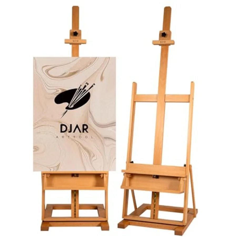 Upgrade Wooden H Frame Easel with Removable Storage Tray Beech Wood Art Easel for Painting Holds Canvas to 59" Adjustable Artis
Upgrade Wooden H Frame Easel with Removable Storage Tray Beech Wood Art Easel for Painting Holds Canvas to 59" Adjustable Artis