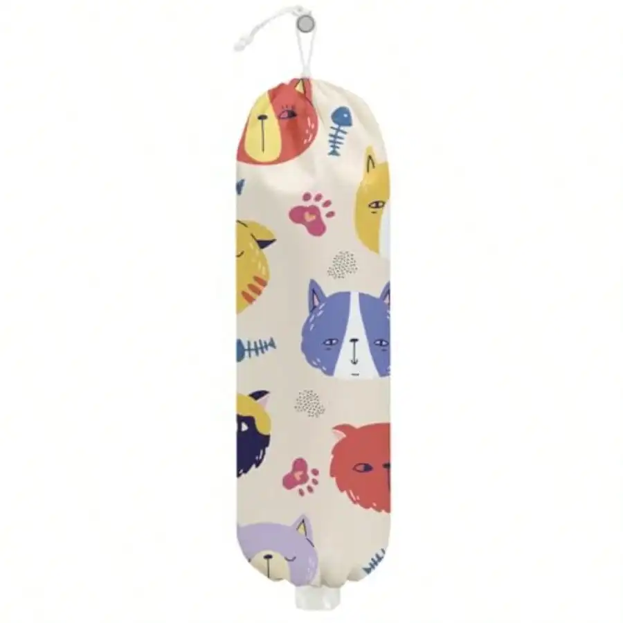 Cat Plastic Bag Holder Wall Mount Grocery Bag Holder Plastic Storage Bag Pull Rope Free Adjustment Plastic Bag Holders For Grocery Bags Plastic Bag Dispenser For Home Kitchen Camping
Cat Plastic Bag Holder Wall Mount Grocery Bag Holder Plastic Storage Bag Pull Rope Free Adjustment Plastic Bag Holders For Grocery Bags Plastic Bag Dispenser For Home Kitchen Camping