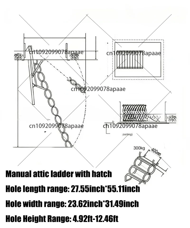 Складная чердачная лестница с дистанционным управлением, электрическая телескопическая лестница с поручнем для домашнего использования
Складная чердачная лестница с дистанционным управлением, электрическая телескопическая лестница с поручнем для домашнего использования