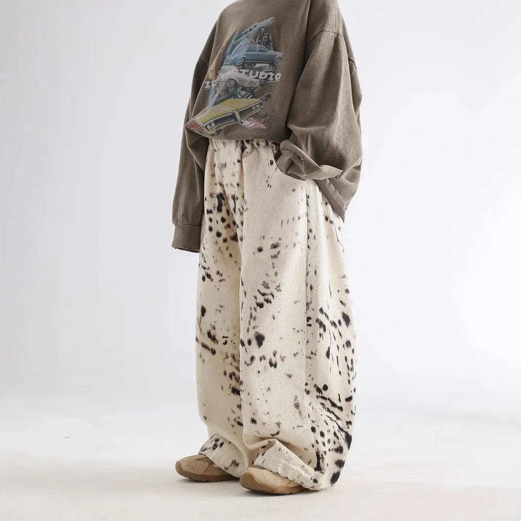 Children Clothes Boys Spring Jeans 2025 New Fashionable Korean Style Leopard Print Fashionable Kids Casual Loose Wide Leg Pants
Children Clothes Boys Spring Jeans 2025 New Fashionable Korean Style Leopard Print Fashionable Kids Casual Loose Wide Leg Pants