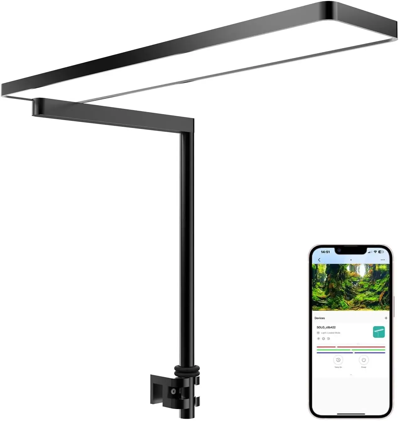 Full Spectrum Nano LED Aquarium Light, Dimmable, App-Controlled for Freshwater & Planted Tanks
Full Spectrum Nano LED Aquarium Light, Dimmable, App-Controlled for Freshwater & Planted Tanks