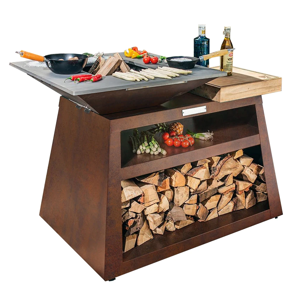 Outdoor Camping BBQ Rust Corten Steel Fireplace
Outdoor Camping BBQ Rust Corten Steel Fireplace