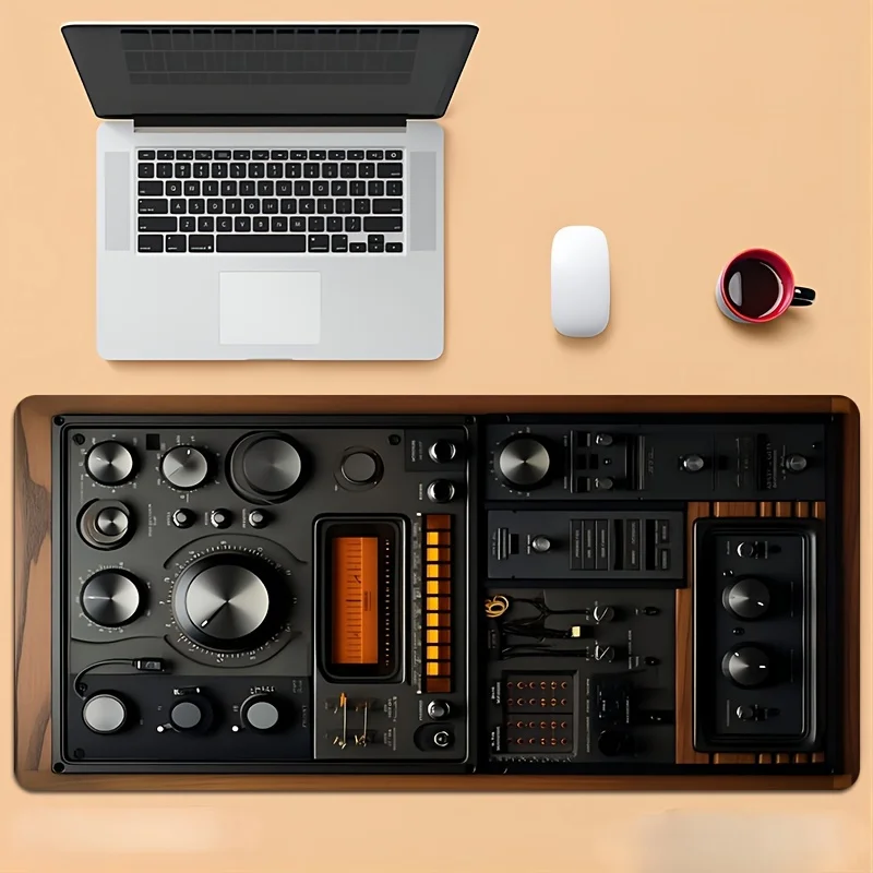 Винтажный аудиомикшерный пульт-коврик для мыши с увеличенной площадью, нескользящая резиновая основа, коврик для клавиатуры, подарок для геймера ПК
Винтажный аудиомикшерный пульт-коврик для мыши с увеличенной площадью, нескользящая резиновая основа, коврик для клавиатуры, подарок для геймера ПК