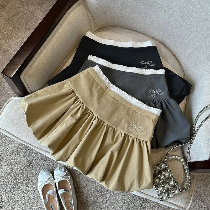 Vintage Bow Flower Bud Skirt Short Skirt for Women 2025 Summer New All-match A-line Skirts Y2k High Waist Faldas Sexy Mujer
Vintage Bow Flower Bud Skirt Short Skirt for Women 2025 Summer New All-match A-line Skirts Y2k High Waist Faldas Sexy Mujer