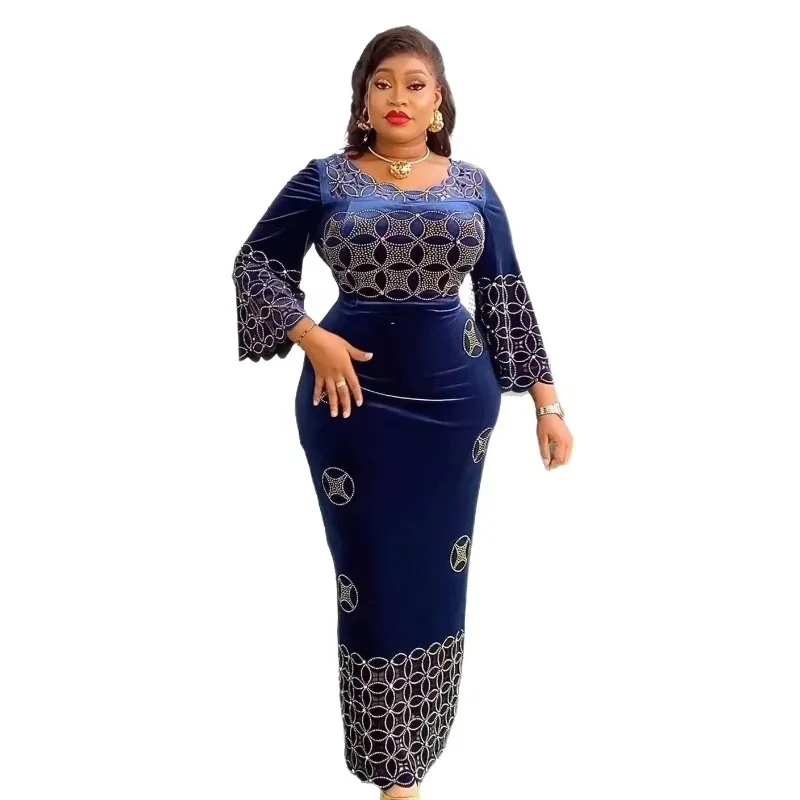 Plus Size African Party Dresses for Women 2025 New Fashion Dashiki Ankara Velvet Wedding Gowns Elegant Turkey Muslim Maxi Dress
Plus Size African Party Dresses for Women 2025 New Fashion Dashiki Ankara Velvet Wedding Gowns Elegant Turkey Muslim Maxi Dress