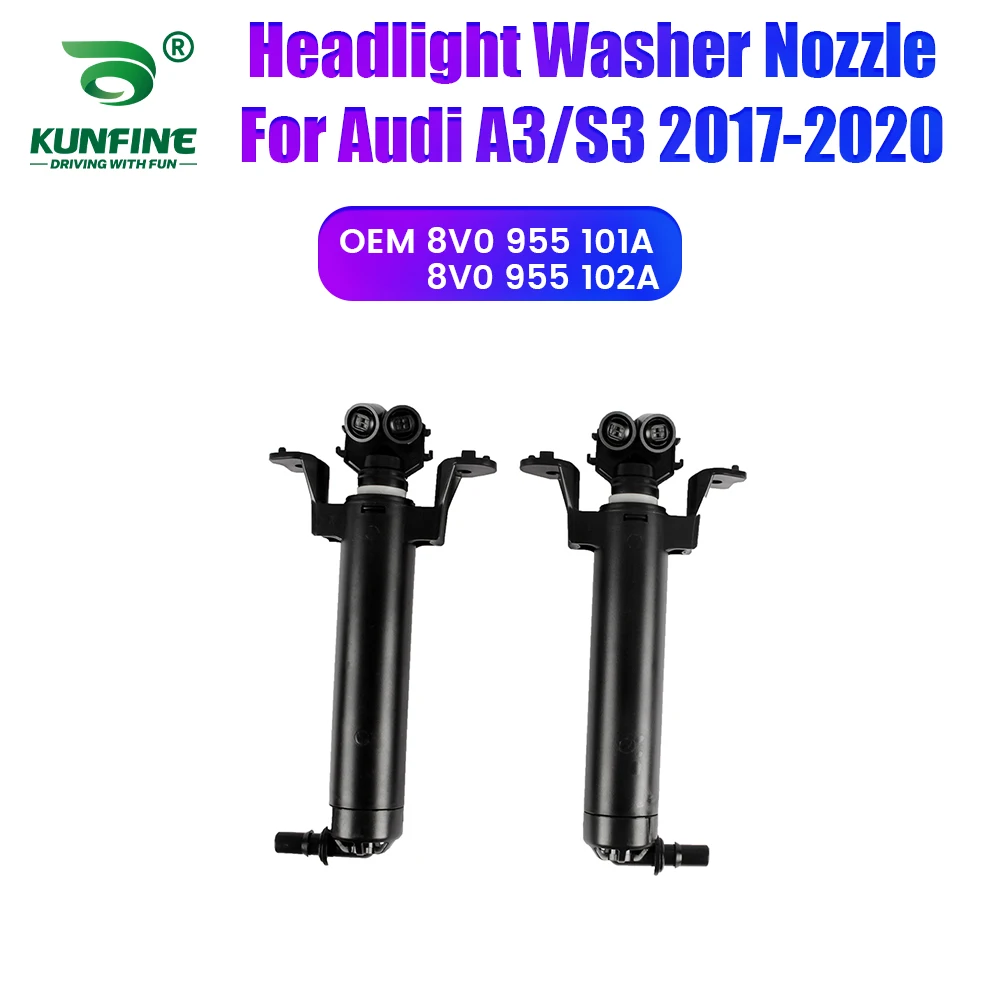 Car Headlight Front Bumper Washer Spray Nozzle Jet Headlamp Pump Cover For Audi A3/S3 2017-2020 8V0 955 101A 8V0 955 102A
Car Headlight Front Bumper Washer Spray Nozzle Jet Headlamp Pump Cover For Audi A3/S3 2017-2020 8V0 955 101A 8V0 955 102A