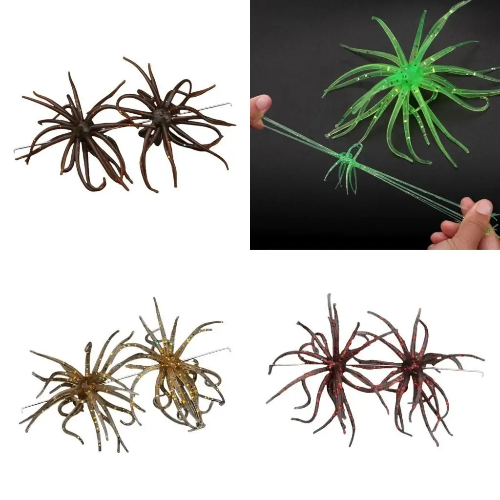 Y1UC 2Pcs Soft Fishing Lures with Urchin Simulation Fishing Stuff Urchin Baits Artificial Slow Floating Swimming Lures
Y1UC 2Pcs Soft Fishing Lures with Urchin Simulation Fishing Stuff Urchin Baits Artificial Slow Floating Swimming Lures